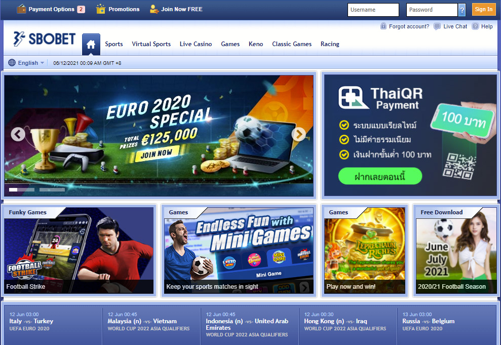 ทางเข้า sbobet